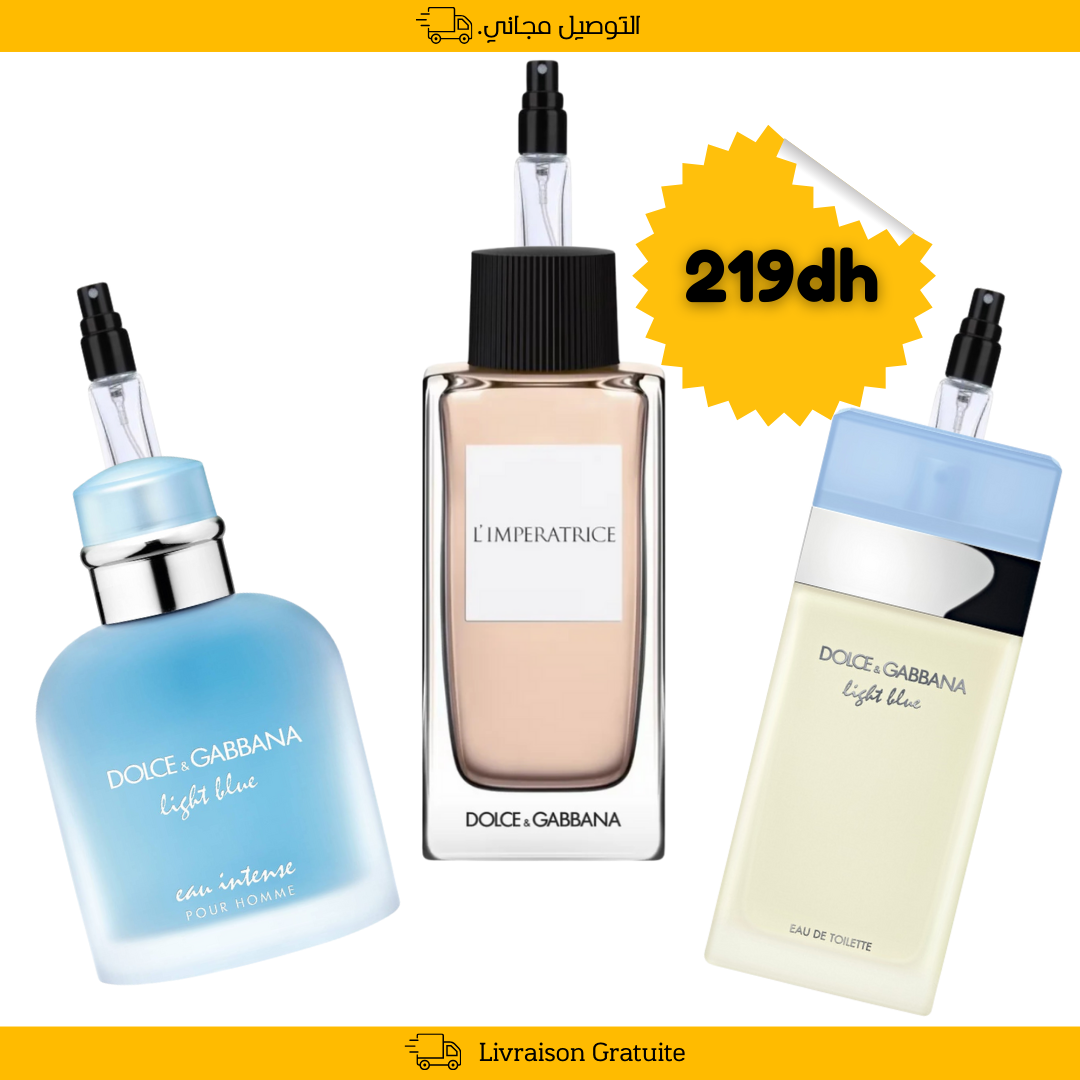 2 Pack Dolce Gabanna - Decantes 10ml +10ml +10ml – Image 1